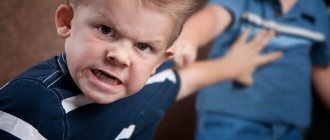 Aggression is a symptom of nervous stress in a child