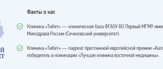 Факты о клинике Тибет