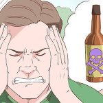 drawing of a man holding his head