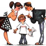 Родители ругают Петю за оценки